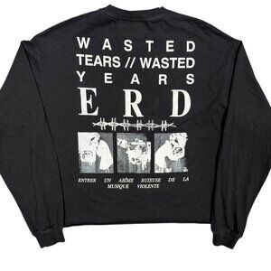 ENFANTS RICHES DEPRIMES Wasted Tears / Years Black Long Sleeve SS2017 ERD Medium